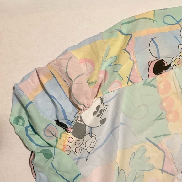 Vintage Minnie Mouse Pastel Print Fitted Double Bed Sheet - Picture 13 of 16
